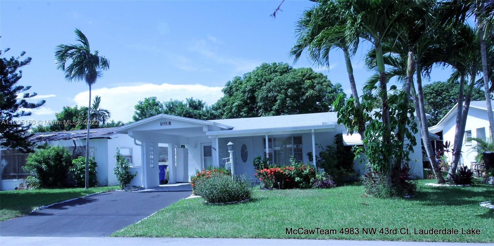 4983 NW 43rd Court Lauderdale Lakes FL 33319